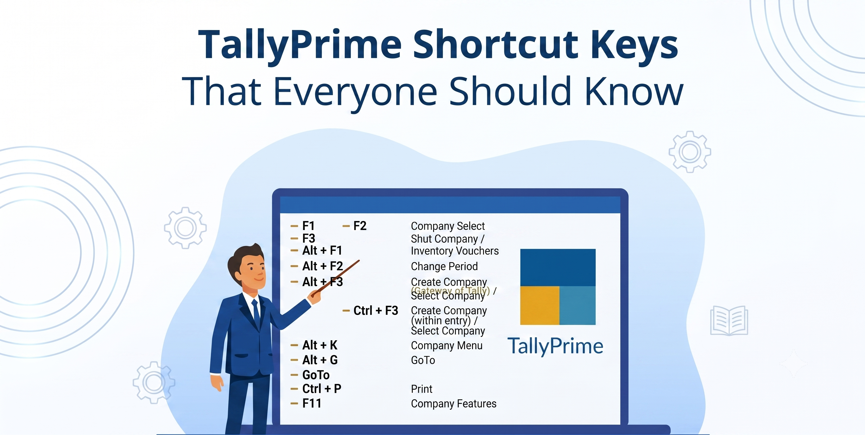 TallyPrime Shortcut Keys That Everyone Should Know